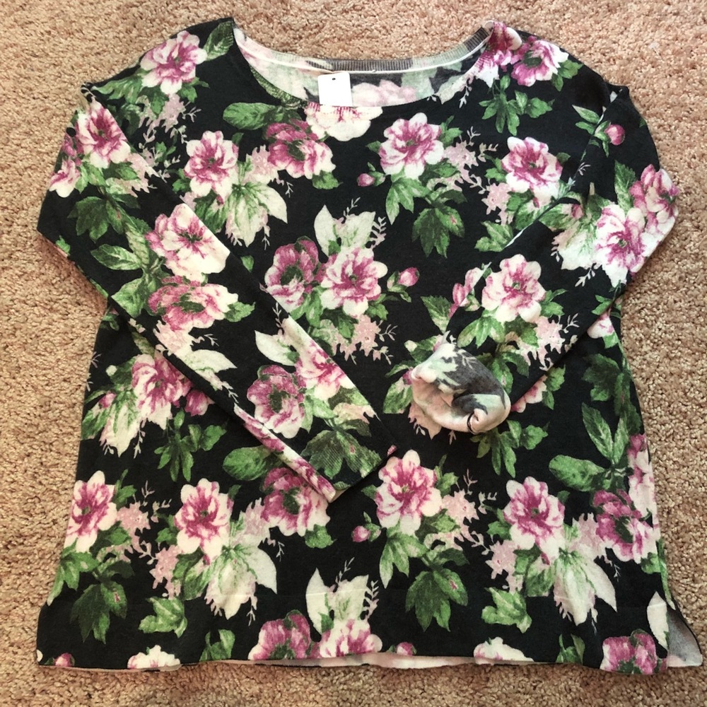 Soft by Joie floral sweater